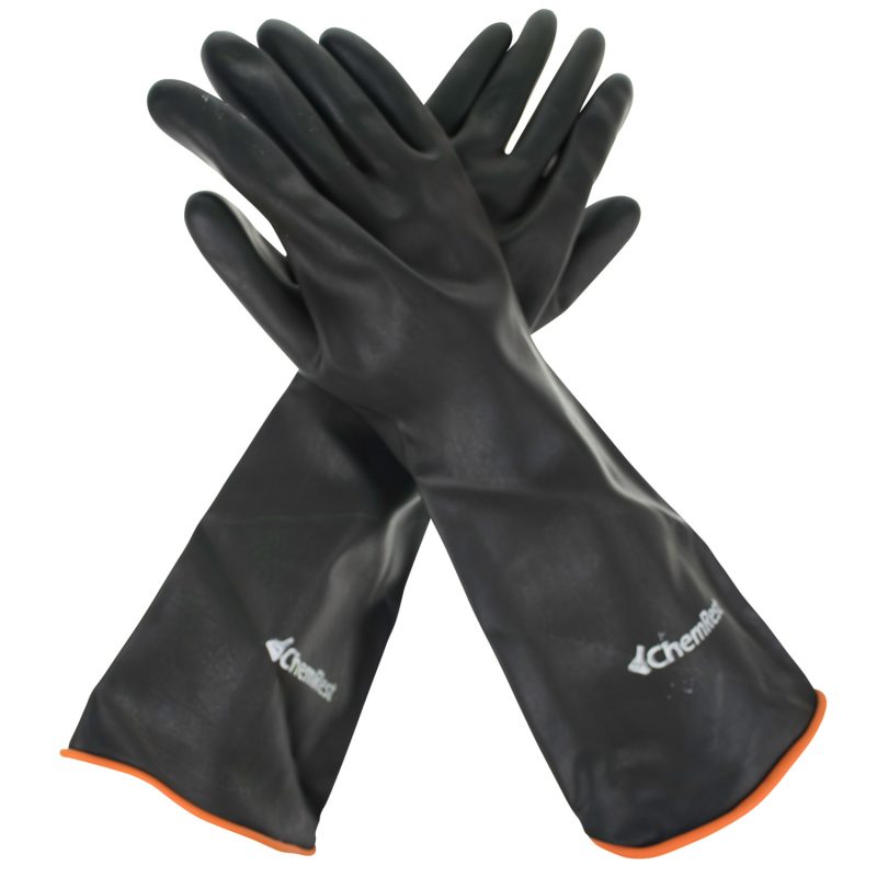 CHEMREST ถุงมือยางหนา กันสารเคมีรุนแรง ยาว 18 นิ้ว (45 cm) (1 คู่) - MS ...